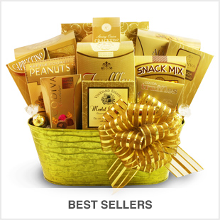  best seller gift baskets for birthdays, sympathy, get well occasions,