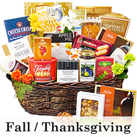 Fall, Thanksgiving gift baskets, Gourmet, Cheese, Apple crumble, Thank you gift baskets Ontario